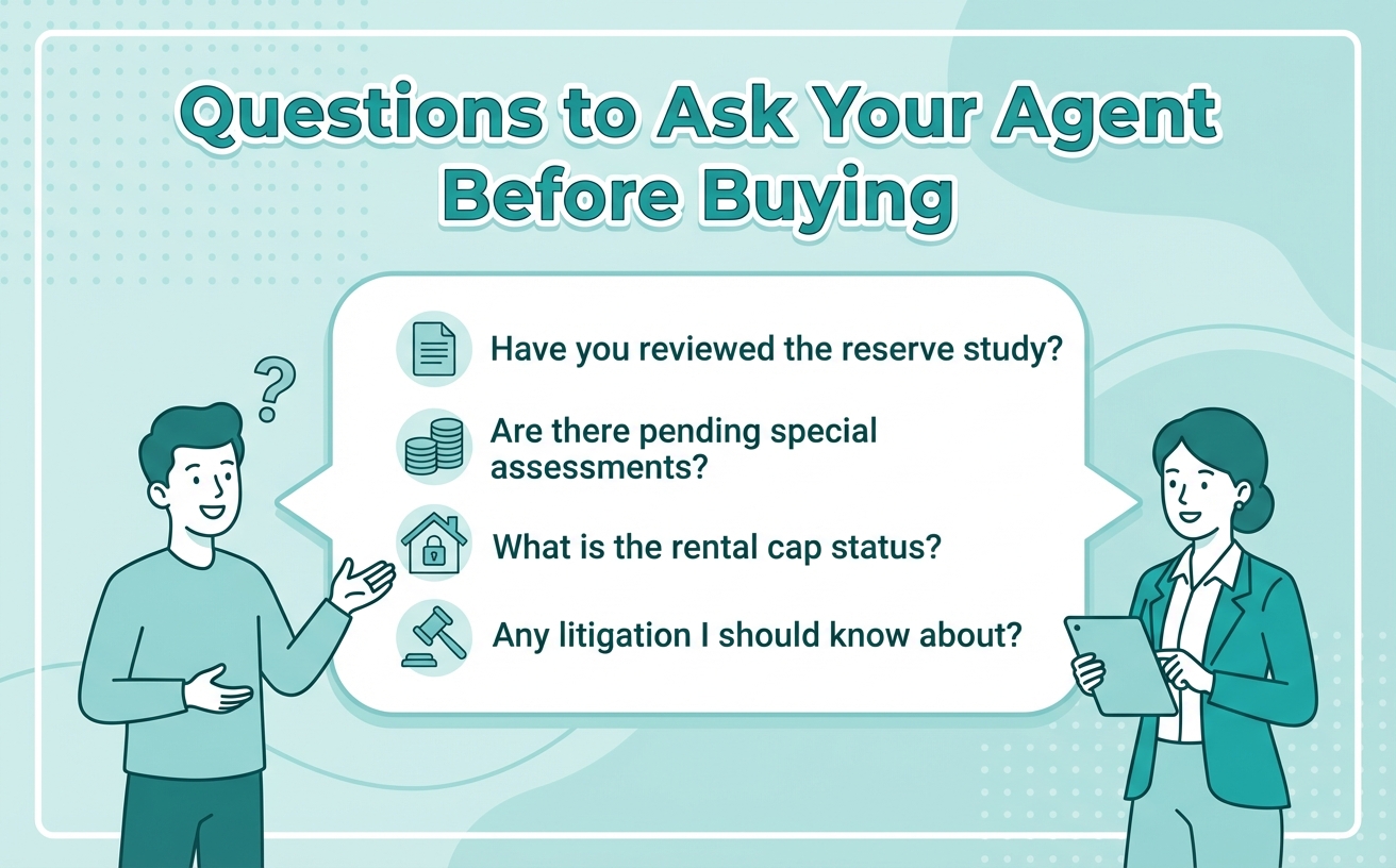 Questions to ask your real estate agent before buying a condo