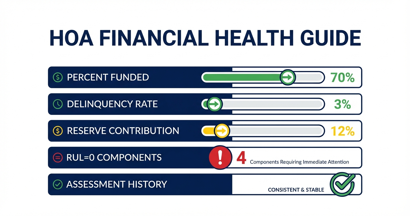 Complete Guide to HOA Financial Health - 5 key numbers every condo buyer should check