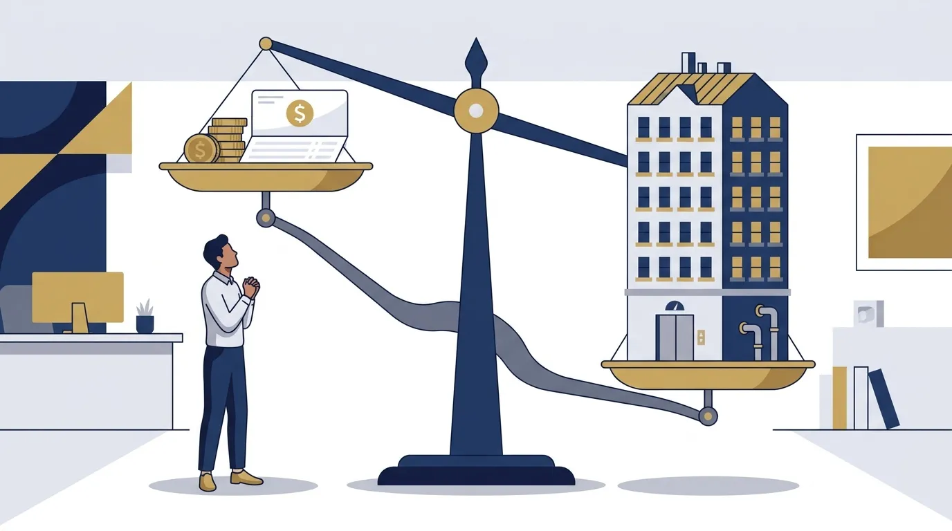A buyer comparing a condo building's actual reserve balance against its fully funded target