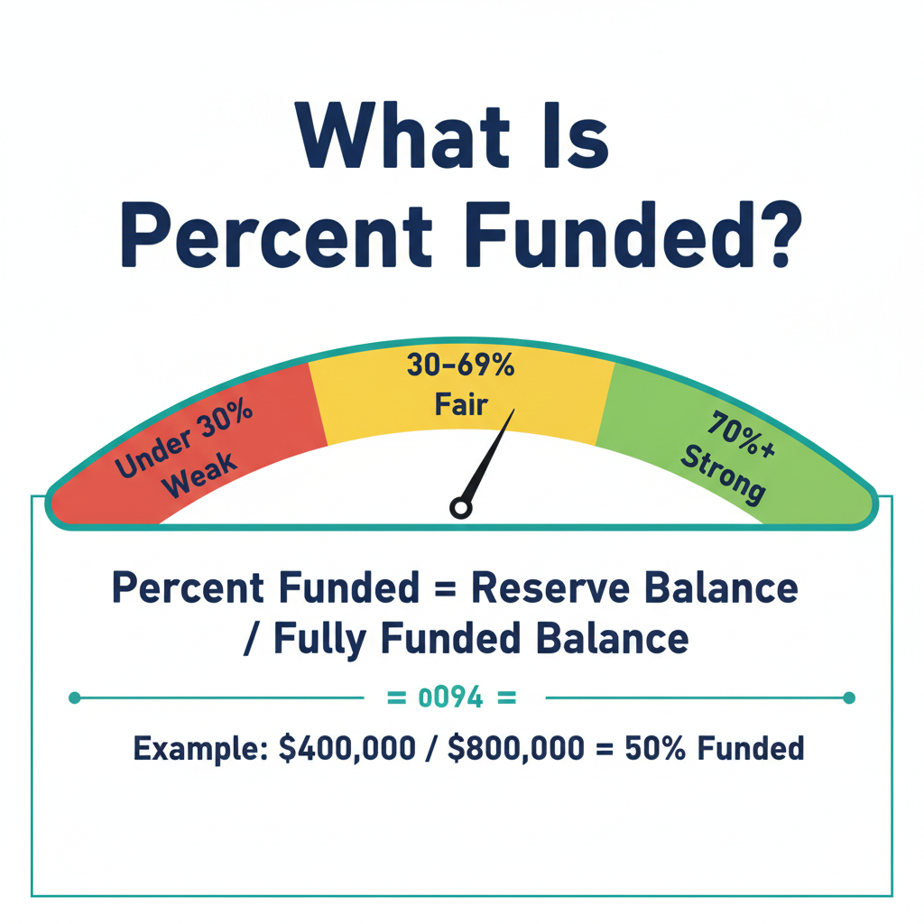 What Is Percent Funded: HOA reserve study funding levels explained